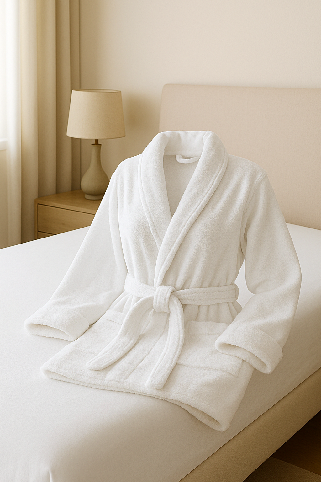 White Bathrobe